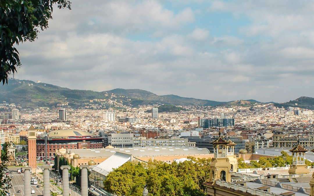 Barcelone vue du ciel