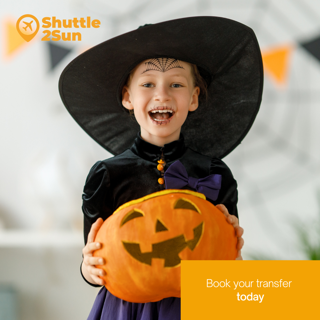 Barcelona Airport to PortAventura World for Halloween